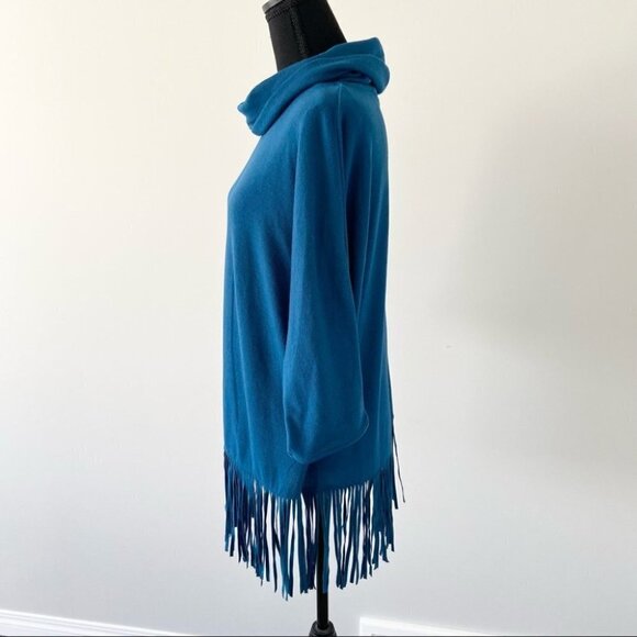 Terre Bleue Fringe Relaxed Fit Boho  Sweater - Picture 2 of 14